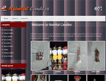 Tablet Screenshot of nainitalcandles.com